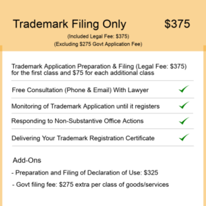 Trademark-Filing Pricing